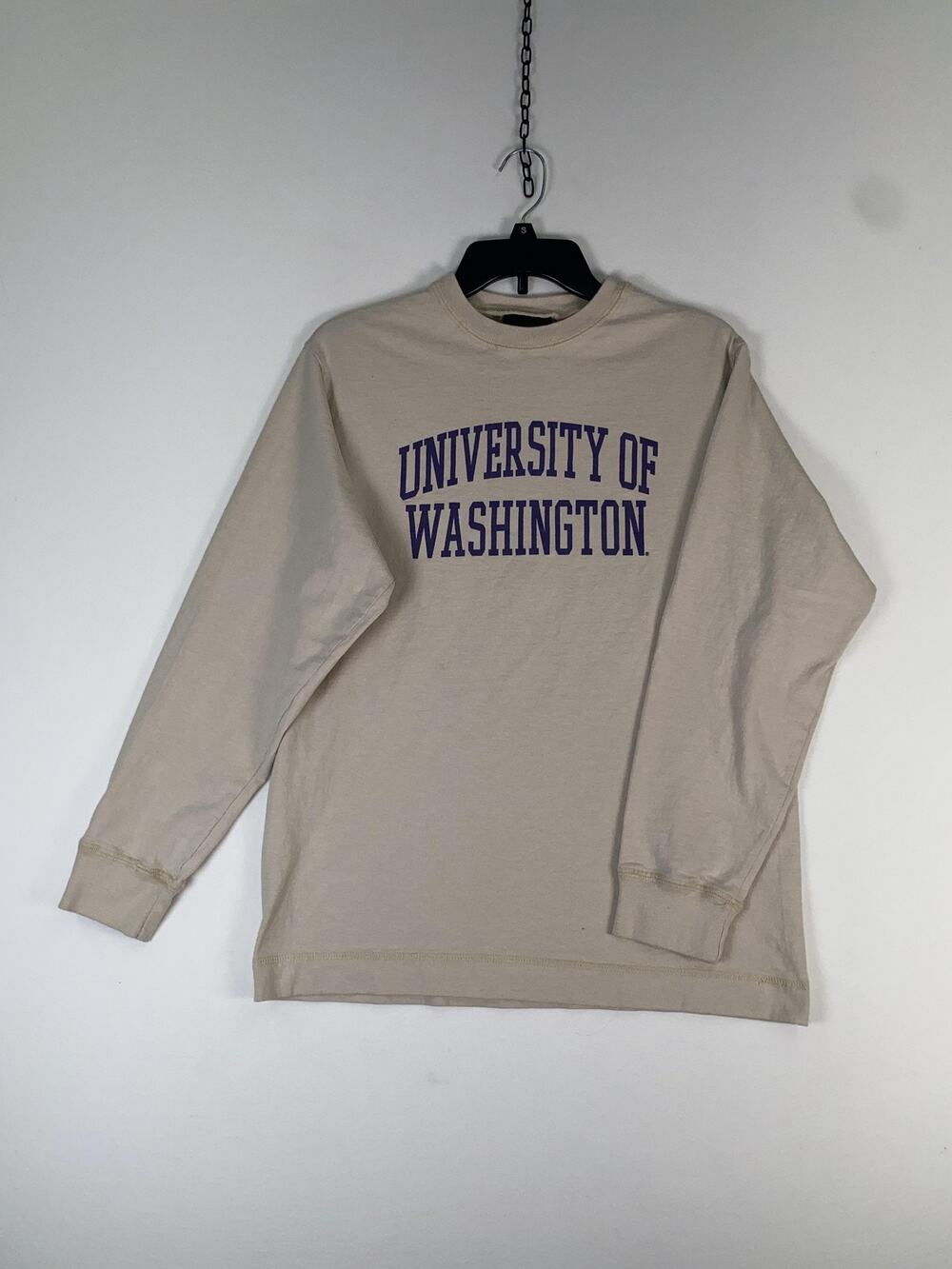 Washington Huskies Shirt Mens Small Beige NCAA Basketball Jones & Mitchell